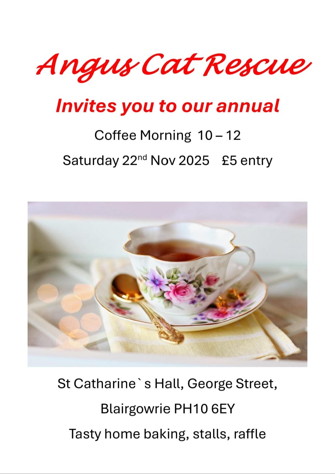Coffee Morning - Angus Cat Rescue