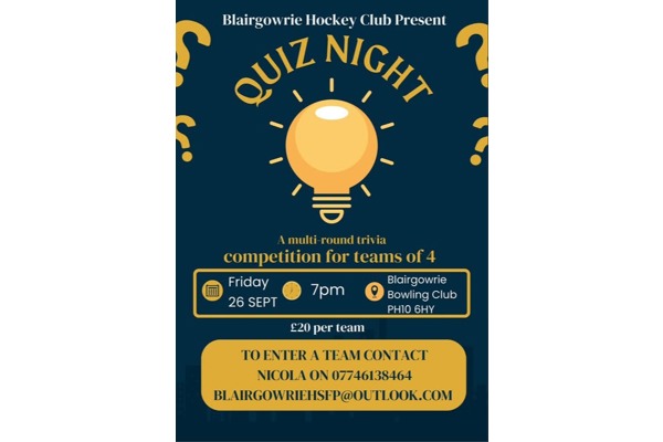 Quiz Night - Blairgowrie Hockey Club