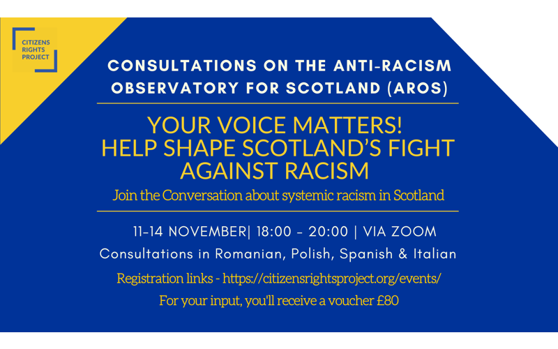 Help Shape Scotland’s Anti-Racism Observatory – Join the Conversation Help Shape Scotland’s Anti-Racism Observatory – Join the Conversation