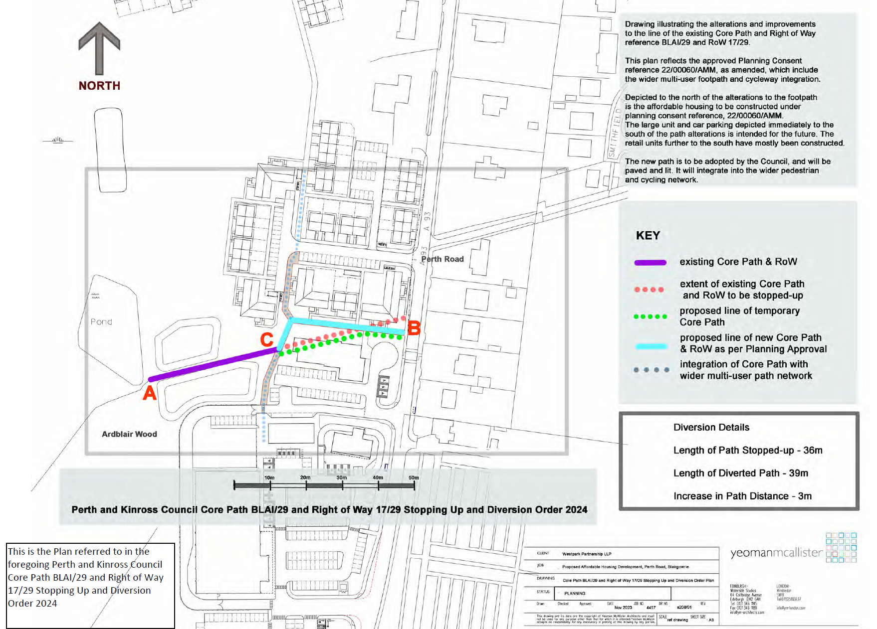 Westpark - Core Path Alteration