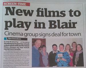 News Article About Strathmore Screen